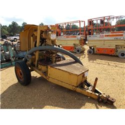 4" TRASH PUMP, TRAILER MOUNTED, GAS ENG