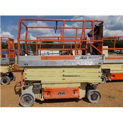 JLG 2630 ES MANLIFT, S/N 200142704, 500# CAP, 26' LIFT, METER READING 176 HRS