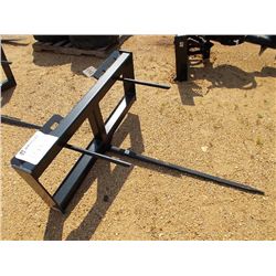VERSATECH HD HAY SPEAR, SINGLE TINE, FIT SKID STEER LOADER