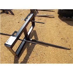 VERSATECH HD HAY SPEAR, SINGLE TINE, FIT SKID STEER LOADER