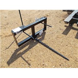 VERSATECH HD HAY SPEAR, SINGLE TINE, FIT SKID STEER LOADER