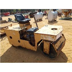 EAGER BEAVER TANDEM ROLLER, S/N , 30" REAR DRUM, 27" FRONT DRUM