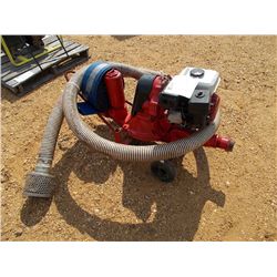 3" TRASH PUMP W /HONDA 4 HP GAS ENGINE, SUCTION & DISCHARGE HOSES