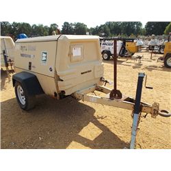 INGERSOLL RAND 185 AIR COMPRESSOR, S/N 4FVCBBAA45U354357, DIESEL ENGINE, METER READING 665 HRS