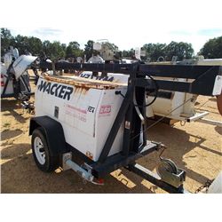 WACKER LTC4 LIGHT PLANT & GENERATOR, S/N 5737014, METER READING 1,912 HRS