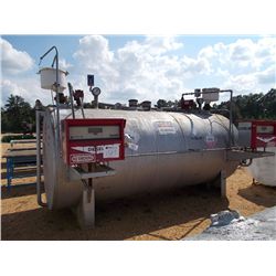 DUAL FUEL STORAGE TANK, GAS/ DIESEL PUMPS & METER, DOUBLE WALL TANKS, 1,000 GAL CAPACITY EA, ON SKID
