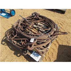 (1) LOT STEEL CABLE SLINGS
