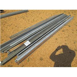 (1) LOT GALVANIZED U-RAIL, MISC LENGTH