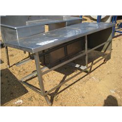 30" X 78" STAINLESS STEEL TABLE