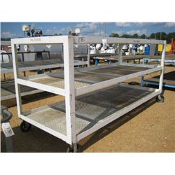 4' X 10' 3 SHELF ROLL AROUND STORAGE RACK