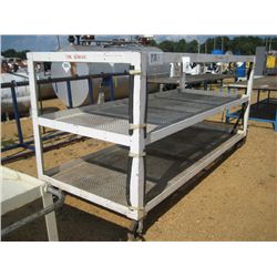 4' X 10' 3 SHELF ROLL AROUND STORAGE RACK