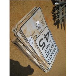1 LOT TRAFFIC INFORMATION SIGNS