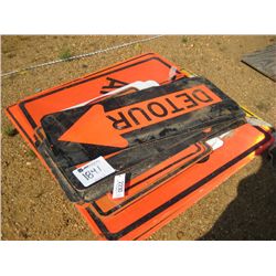 1 LOT TRAFFIC INFORMATION SIGNS