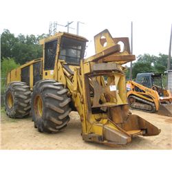 TIGERCAT 720C FELLER BUNCHER, S/N 7203122, SAW HEAD, ECAB W/ AIR, 28LX26 TIRES, METER READING 15,383