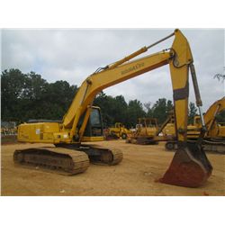 KOMATSU PC200LC-6 HYDRAULIC EXCAVATOR, S/N 107748,9'-8" STICK, 48" BUCKET, THUMB, ECAB W/ AIR, METER