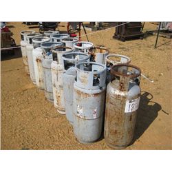 1 LOT (15) PL GAS BOTTLES