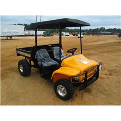2003 CUB CADET UTV, S/N 11053B00015, FRONT BUMPER, DUMP BED, METER READING 1,142 HRS