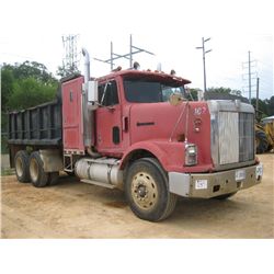 1989 INTERNATIONAL 9300 T/A DUMP, S/N 2HSFECRXKC030265, CUMMINS DIESEL ENG, 9 SPD TRANS, 34K REARS, 
