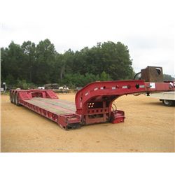 FONTAINE TB-50-NGB DETACH TRI-AXLE LOWBOY, S/N 4LF454835P3503183, (93 YR) 24' DECK, COVERED WHEELS, 