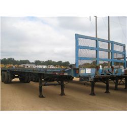 FRUEHAUF 40' T/A FLATBED TRAILER, S/N FWM615515, 11R22.5 TIRES