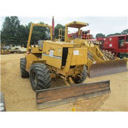 VERMEER V8550 TRENCHER, S/N 1VRK11247T1000538, 8' TRENCHER ATTACH, ROLL BAR, FRONT BLADE, METER READ
