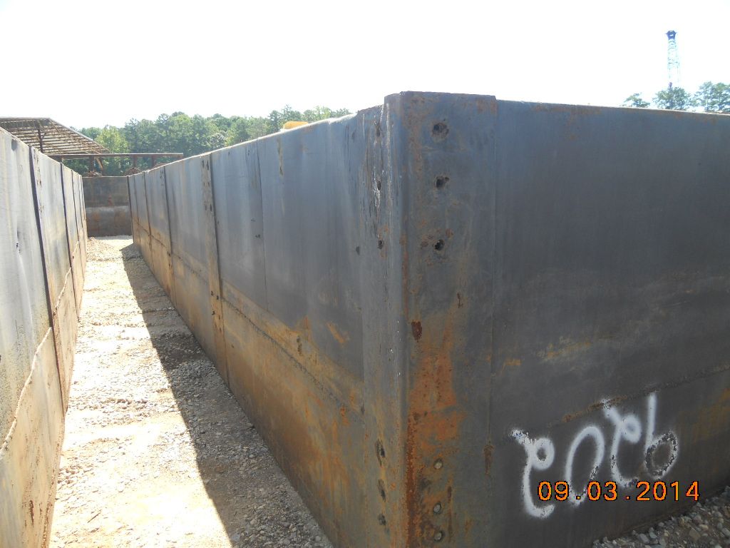 Barge Forward Rake (8) UNIT SECTIONAL BARGES W/RAKE IN (4) 50X10X6, (3) 40X10X6, (1 ...