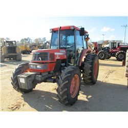 KUBOTA M8200 MFWD FARM TRACTOR, S/N 51540, 3 PTH, PTO, 3 HYD REMOTES, ECAB W/ AIR, 18.4-28 REAR TIRE