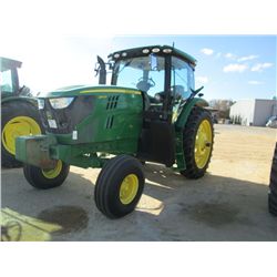 JOHN DEERE 6140R FARM TRACTOR, S/N 1RW614RCDR006257 (13 YR) 6 SPEED POWER QUAD, 3 PTH, PTO, 3 HYD RE
