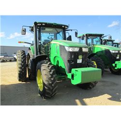 JOHN DEERE 7200R MFWD FARM TRACTOR, S/N 004383, (12 YR) 3PTH, PTO, 4 HYD REMOTES, QUICK HITCH, ECAB 