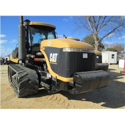 CAT CHALLENGER 75E FARM TRACTOR, S/N 6HS00472, TRACK TYPE, 4 HYD REMOTES, ECAB W/ AIR