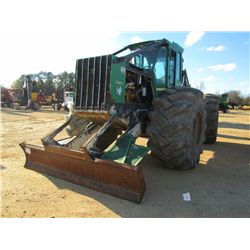 JOHN DEERE 748G III GRAPPLE SKIDDER, S/N 605408 (06 YR) DUAL ARCH, WINCH, ECAB W/ AIR, 35.5L-32 TIRE