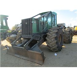 JOHN DEERE 648H GRAPPLE SKIDDER, S/N 633779 (11 YR) SINGLE ARCH, WINCH, ECAB W/AIR, 30.5L-32 TIRES, 