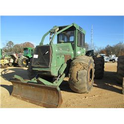 FRANKLIN C7FM-31A GRAPPLE SKIDDER, S/N 17029RM0205, SINGLE ARCH, WINCH, ECAB W/AIR, METER READING 1,