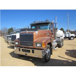 2013 MACK CHU613 T/A TRUCK TRACTOR, S/N 1M1AN07Y9DM013362, 505 HP MACK MP8 DIESEL ENG, 18 SPD TRANS,