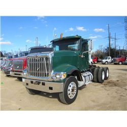 2011 INTERNATIONAL PAYSTAR T/A TRUCK TRACTOR, S/N 1HSXRAPR6BJ319356, 500 HP CUMMINS ISX ENG, 10 SPD 