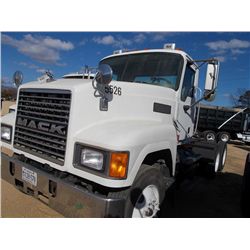 2004 MACK CH613 T/A TRUCK TRACTOR, S/N 1M1AA13Y84N155526, 380 HP MACK DIESEL ENG, 9 SPD TRANS, 40K R