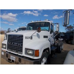 2004 MACK CH613 T/A TRUCK TRACTOR, S/N 1M1AA13Y44N155524, 355 HP MACK DIESEL ENG, 10 SPD TRANS, 40K 