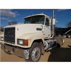 2002 MACK CH613 T/A TRUCK TRACTOR, S/N 1M1AA18Y52W147254, 427 HP MACK DIESEL ENG, 10 SPD TRANS, ALUM