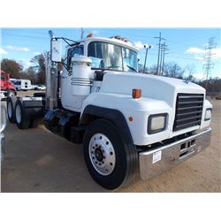 1994 MACK RD668S T/A TRUCK TRACTOR, S/N 1M2P267Y7RM019055, 350 HP, E7-350 MACK ENG, 9 SPD TRANS, 38K