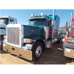 2000 PETERBILT 379 T/A TRUCK TRACTOR, S/N 1XP5DB9X2YN507727, CAT 3406B DIESEL ENGINE, 18 SPD TRANS, 