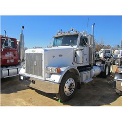 1999 PETERILT 389 T/A TRUCK TRACTOR, S/N 1XPFD69X9XD471843, 435 HP N14 CUMMINS ENGINE, 10 SPD TRANS,
