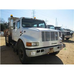 1998 INTERNATIONAL 4600 S/A CREW CAB DUMP, S/N 1HTSCABN0WH527497, INTERNATIONAL T444E DIESEL ENG, A/