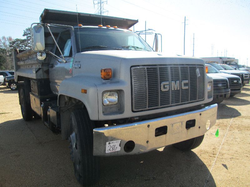 1995 GMC TOPKICK S/A DUMP, S/N 1GDM7H1J3SJ509494, 215 HP CAT DIESEL, A ...