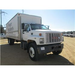 1992 GMC TOPKICK S/A VAN TRUCK, S/N 1GDJ7H1P3NJ516330, GAS ENG, A/T, 24' DRY BOX VAN BODY, ODOMETER 