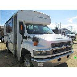 2008 CHEVROLET C4500 BUS, S/N 1GBE4V1928F401454, DIESEL ENG, A/T, 12 PASSENGER, WHEELCHAIR ACCESSIBL