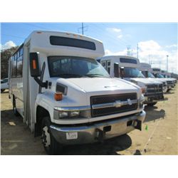 2008 CHEVROLET C4500 15 PASSENGER BUS, S/N 1GBE4V1988F413771, DURAMAX DIESEL ENG, A/T, 13.5K REARS, 