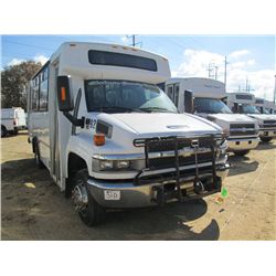 2008 CHEVROLET C4500 15 PASSENGER BUS, S/N 1GBE4V1978F413549, DURAMAX DIESEL ENG, A/T,13K REARS, 7K 