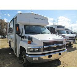2008 CHEVROLET C4500 BUS, S/N 1GBE4V1958F413498, DURAMAX DIESEL ENG, A/T, 12 PASSENGER, WHEELCHAIR A