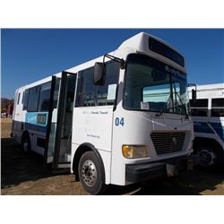 2004 FREIGHTLINER 20 PASSENGER BUS, S/N 4UZAACBV34CN14176, CUMMINS DIESEL ENG, A/T, 17.5K REARS, 10K