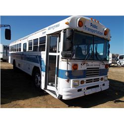 1994 BLUE BIRD BUS, S/N 1BAAGCSA9RF059205, DIESEL ENGINE, A/T, 33 PASSENGER, ODOMETER READING 346,63